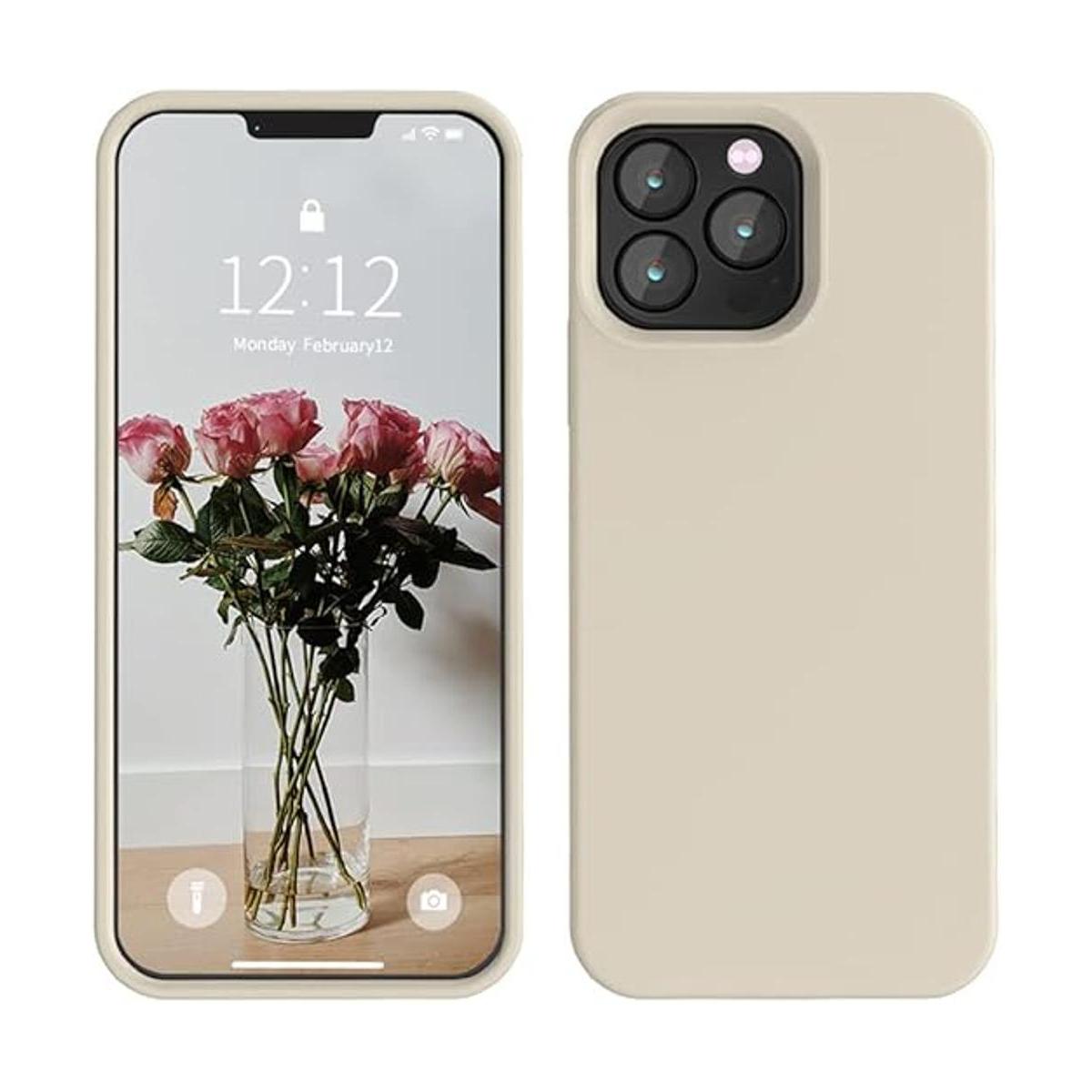 SOH Funda de silicona para iPhone 13 Pro a prueba de