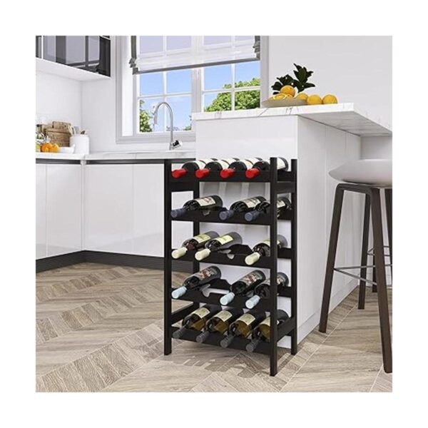 SMIBUY Estante para vino de bambú soporte para 20_2