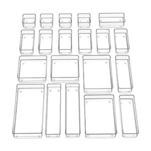 SMARTAKE Organizador de cajones de 20 piezas con