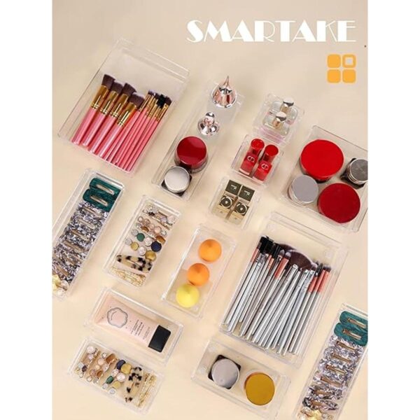 SMARTAKE 13Piece Drawer Organizer with NonSlip Silicone_2