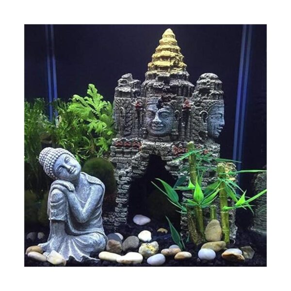 SLOCME Decoración de estatua de Buda grande para acuario_2