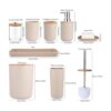 SLDIYWOW Juego de 8 accesorios de baño beige juego de_6