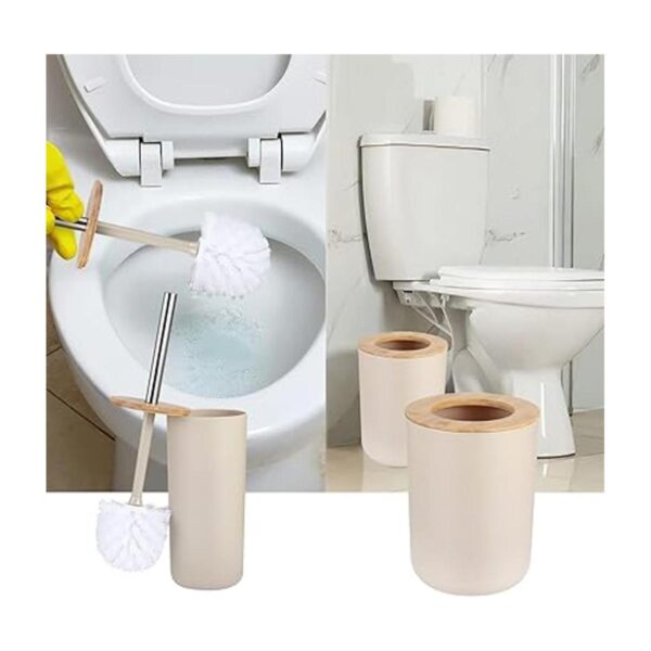 SLDIYWOW Juego de 8 accesorios de baño beige juego de_3