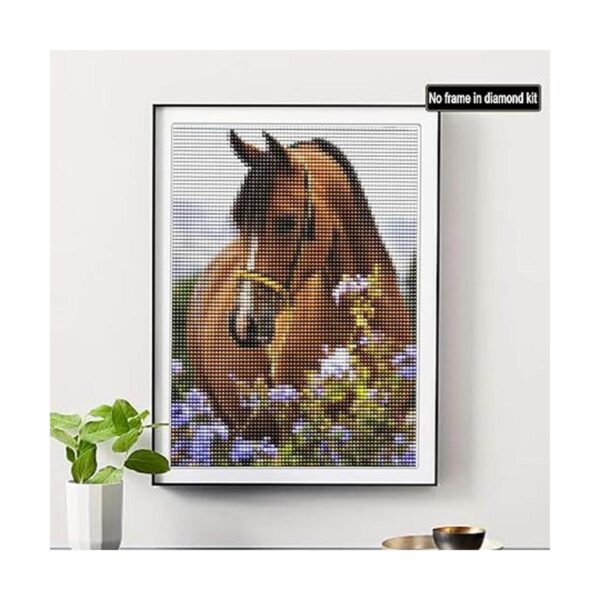 SKRYUIE Kit de pintura de diamantes 5D con flores moradas