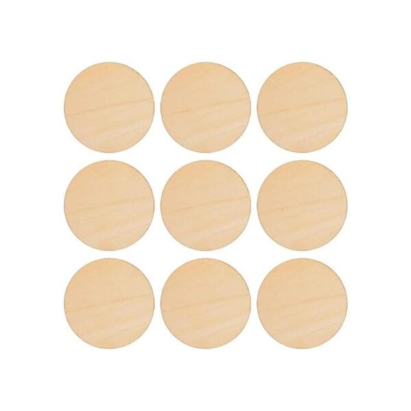 SKPPC 80 piezas de círculos de madera sin terminar de 4_3
