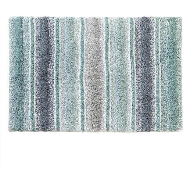 SKL Home Alfombra a rayas de agua 20 x 30 pulgadas verde_1