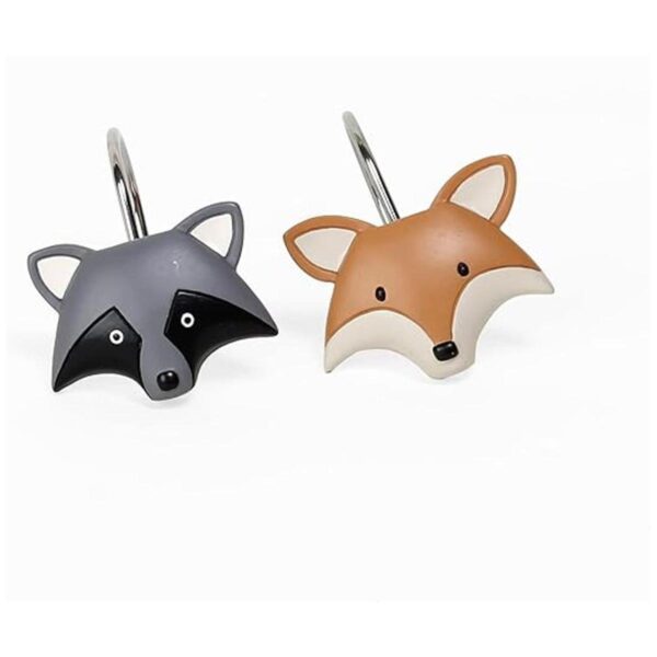 SKL Home Forest Animals Juego de ganchos para cortina de_1