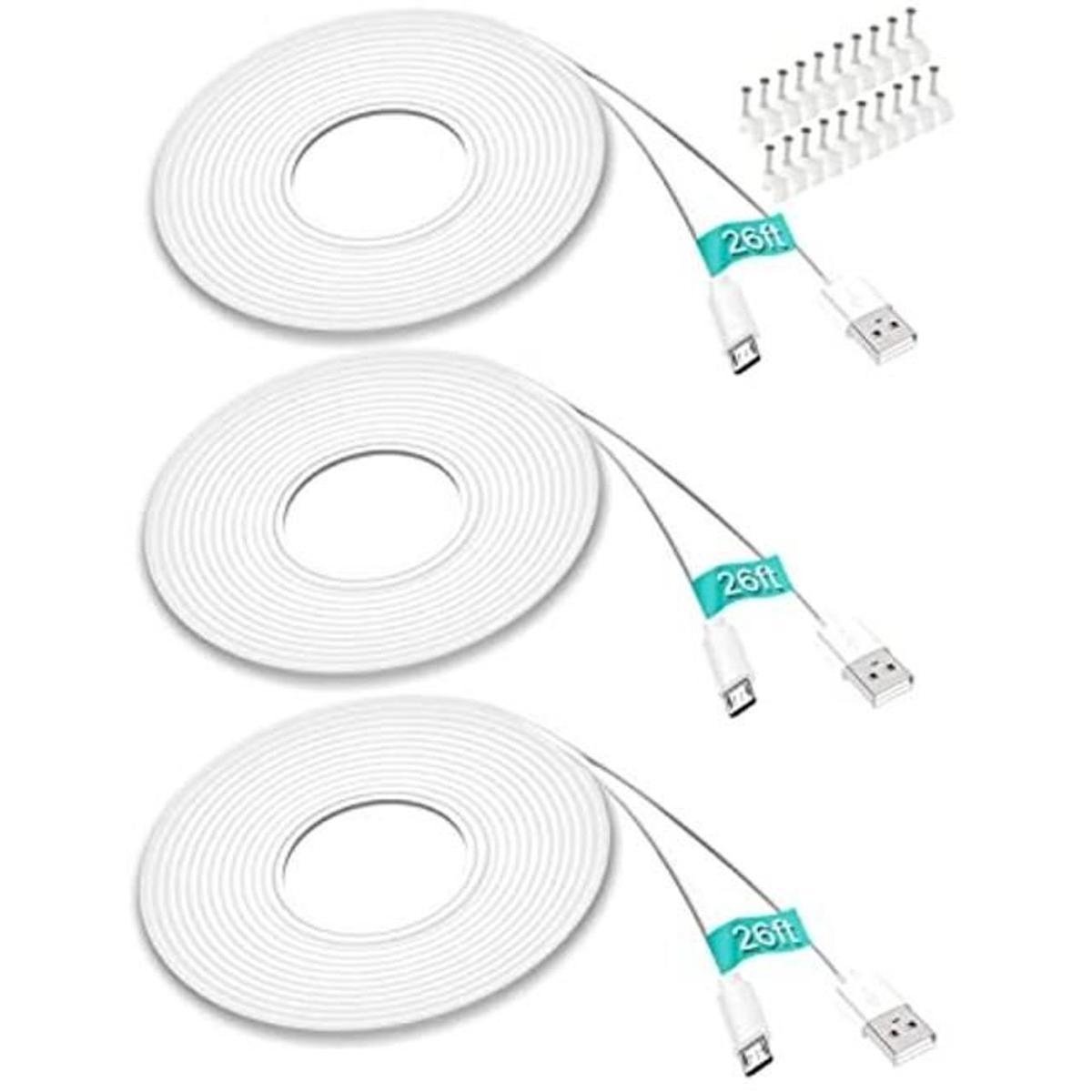 SIOCEN Cable de extensión de alimentación micro USB de 26