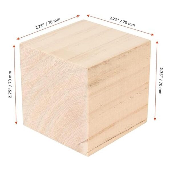 SINJEUN Paquete de 8 cubos de madera de 2.75 pulgadas_2