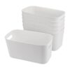 SINJEUN Paquete de 6 cubos de almacenamiento de plástico_1