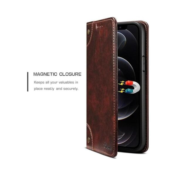 SINIANL Funda de piel compatible con iPhone 13 Pro funda_5