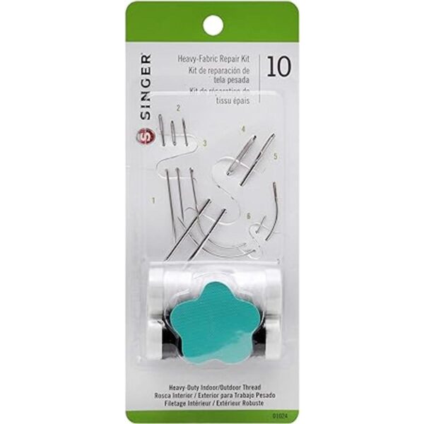 SINGER Kit de reparación de tela pesada agujas para el