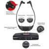 SIMOLIO Auriculares inalámbricos para TV infrarrojos_2