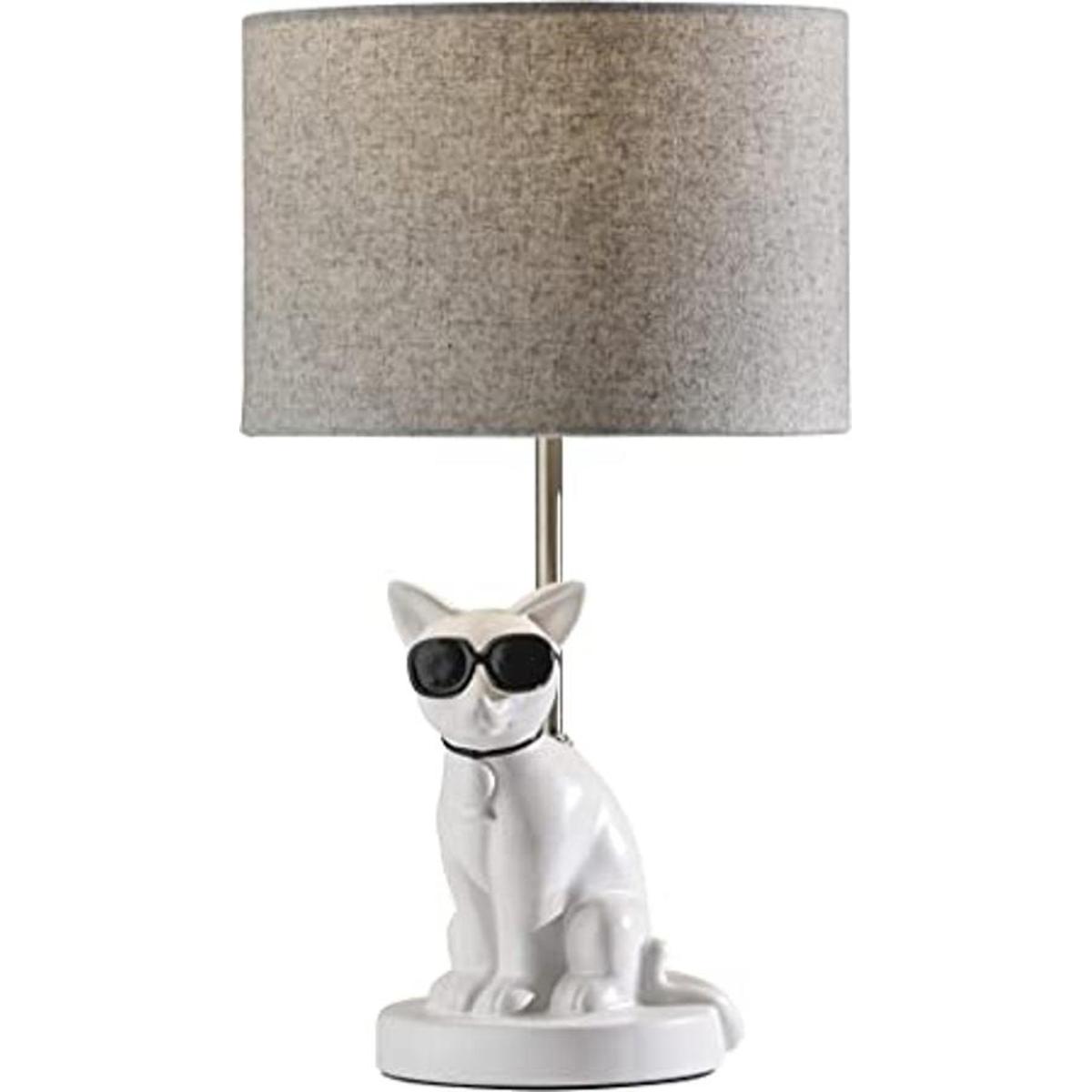 SIMPLEE ADESSO Lámpara de mesa de gato soleado cerámica