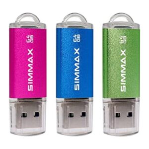 SIMMAX Memoria USB 2.0 64 GB 3 unidades 64 GB USB_1