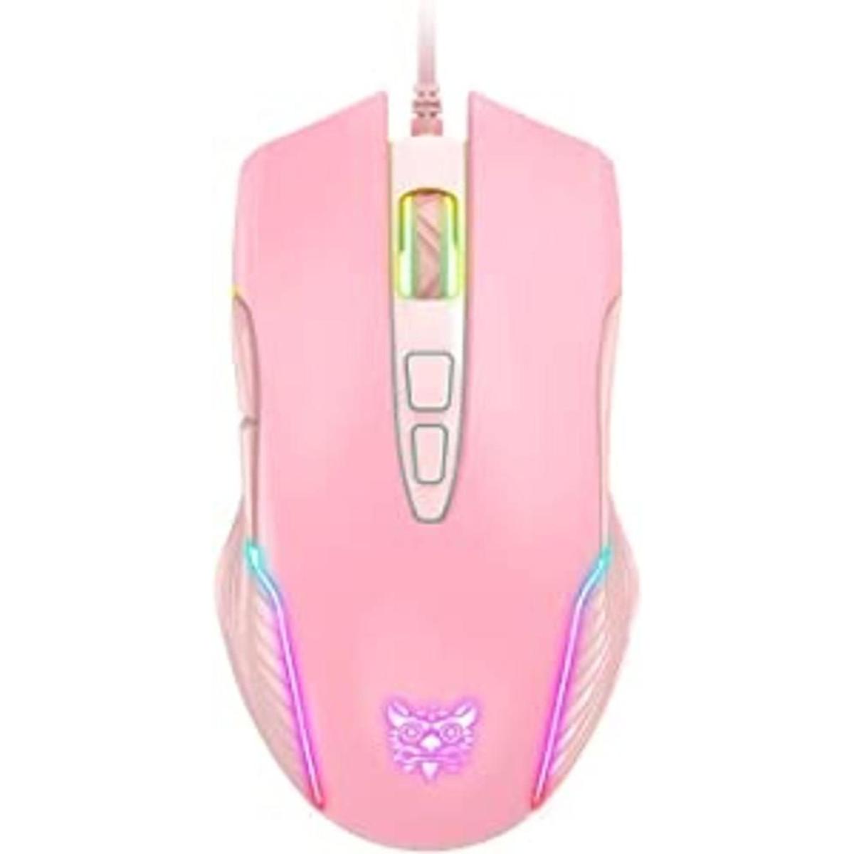 SIMGAL Mouse RGB para juegos con cable mouse óptico USB