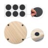 SIJDIEE 12 posavasos redondos de madera sin acabar