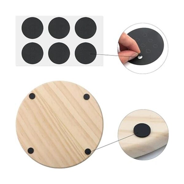 SIJDIEE 12 posavasos redondos de madera sin acabar