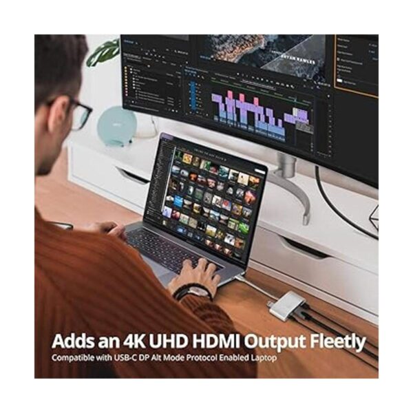 SIIG Hub USBC con HDMI 4K de 30 Hz carga para laptop de_4