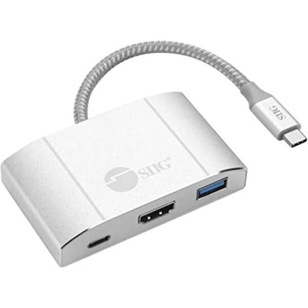 SIIG Hub USBC con HDMI 4K de 30 Hz carga para laptop de_1