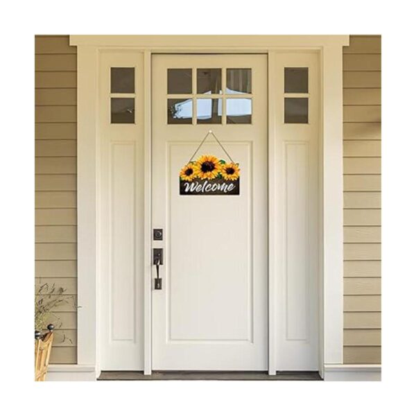 SICOHOME Letrero de bienvenida para puerta delantera 8 x