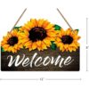 SICOHOME Letrero de bienvenida para puerta delantera 8 x