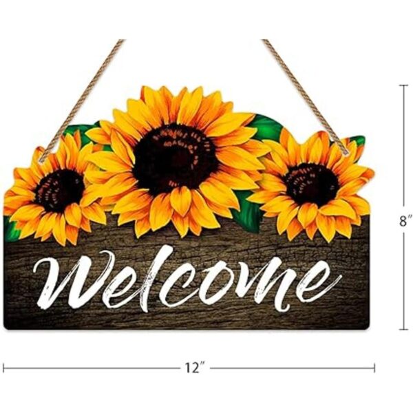 SICOHOME Letrero de bienvenida para puerta delantera 8 x