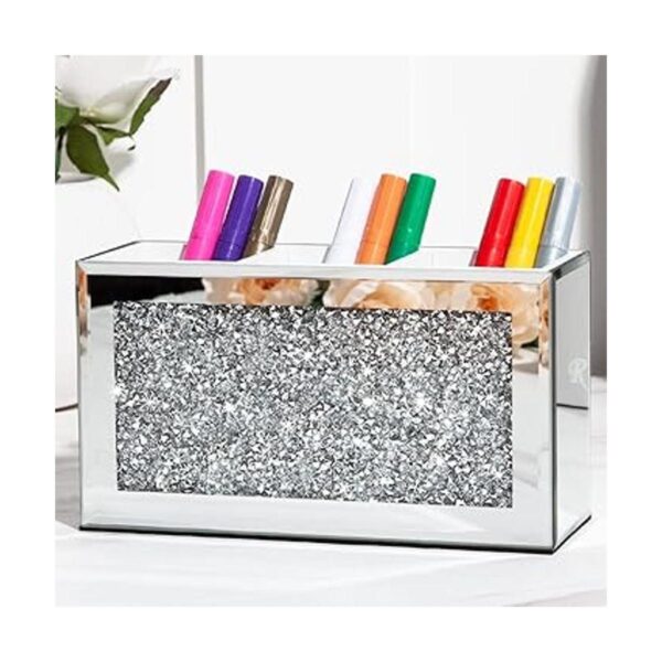 SHYFOY Organizador de brochas de maquillaje con espejo 3_2