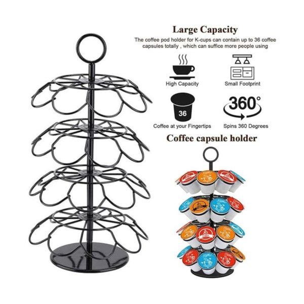 SHURFFY Organizador de soporte para cápsulas de café