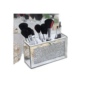 SHYFOY Organizador de brochas de maquillaje con espejo 3_1