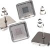 SHUNAE 20 piezas de acero inoxidable en blanco base de