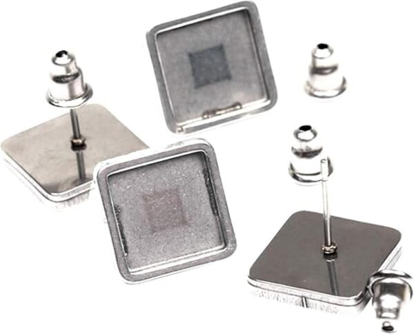 SHUNAE 20 piezas de acero inoxidable en blanco base de