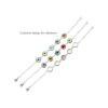 SHUNAE Juego de 5 pulseras redondas de acero inoxidable