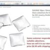 SHUNAE 20 piezas de acero inoxidable en blanco base de