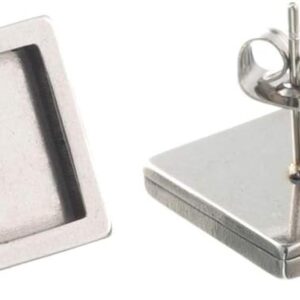 SHUNAE 20 piezas de acero inoxidable en blanco base de