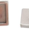 SHUNAE 20 piezas de acero inoxidable en blanco base de