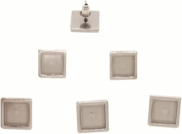 SHUNAE 20 piezas de acero inoxidable en blanco base de