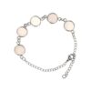 SHUNAE Juego de 5 pulseras redondas de acero inoxidable