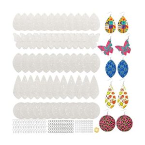 SHUANGART Kit de fabricación de 60 aretes de cuero_1