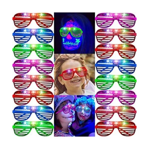 SHQDD Paquete de 40 gafas iluminadas 5 lentes LED de_1