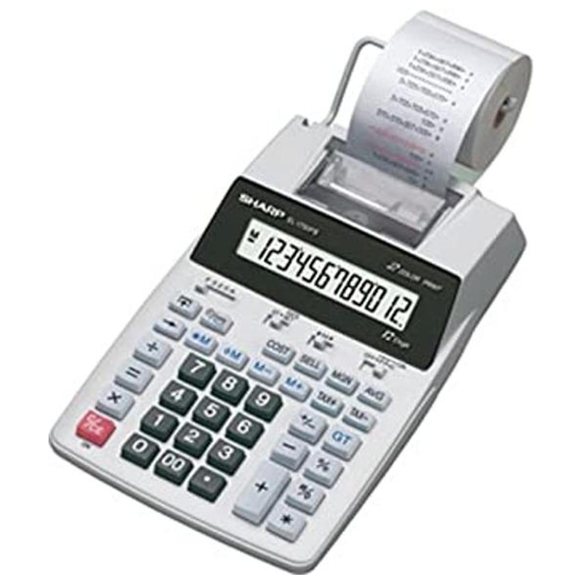SHREL1750V Calculadora de impresión bicolor Sharp EL1750V