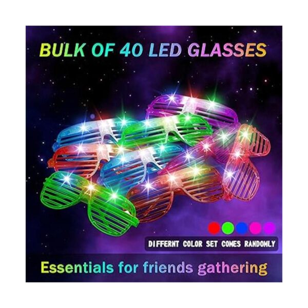 SHQDD Paquete de 40 gafas iluminadas 5 lentes LED de_5