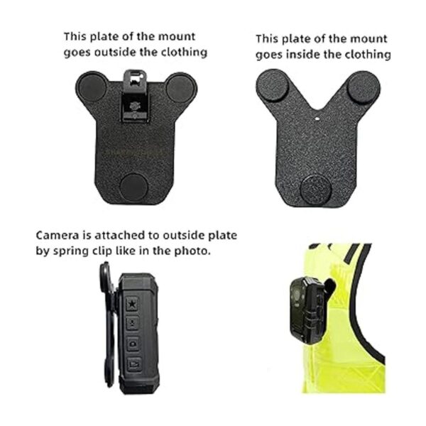 SHARPWITNESS Cámara de cuerpo de policía montaje_2