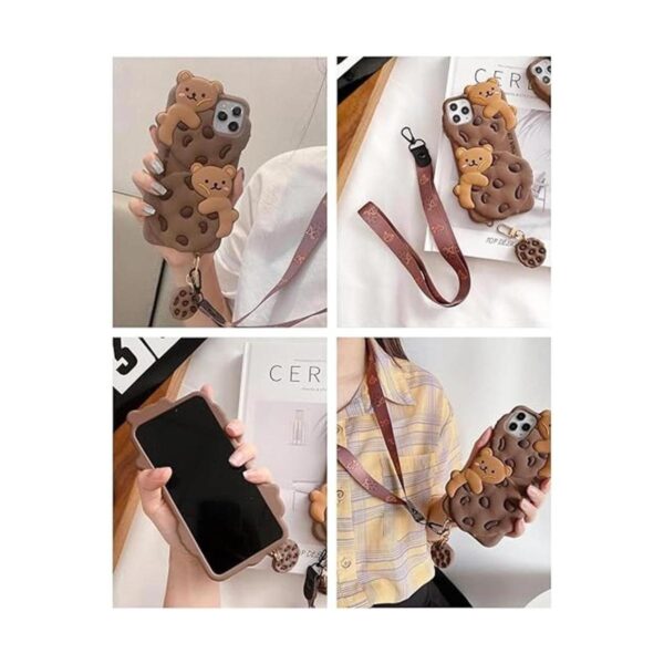 SGVAHY Funda para iPhone XR bonita con cordón llavero_5