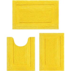 SHACOS Juego de alfombras de baño de 3 piezas ultra suaves