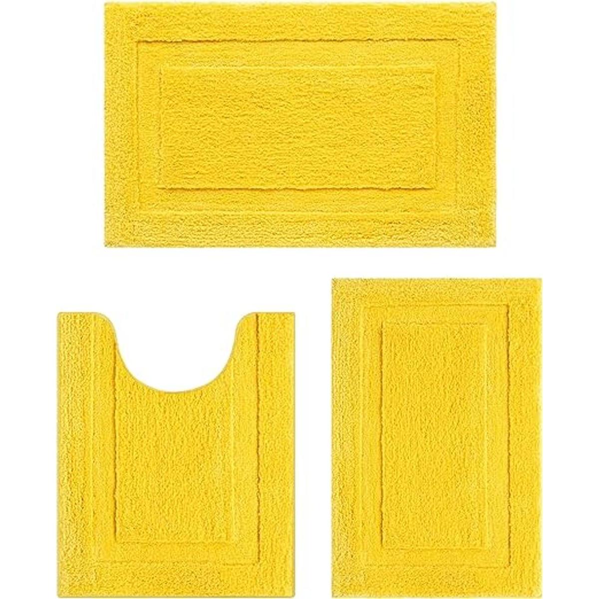 SHACOS Juego de alfombras de baño de 3 piezas ultra suaves