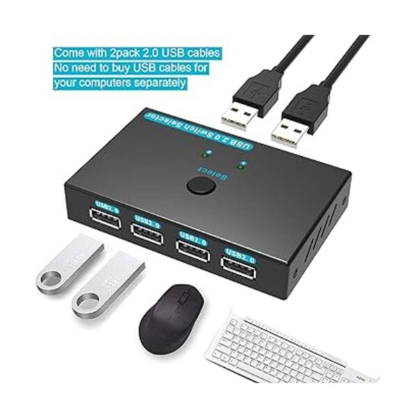 SGEYR Interruptor USB de metal 2 ordenadores que_3