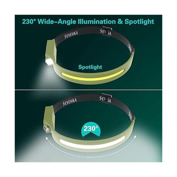 SEVENKA Linternas LED brillantes haz y foco de 230_4