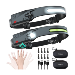 SEVENKA Linterna recargable para faros delanteros con_1