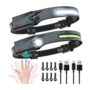 SEVENKA Linterna LED para faros delanteros paquete de 2_1